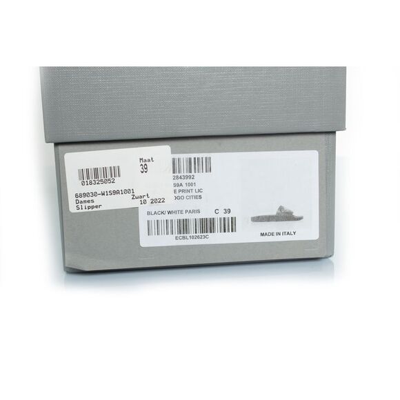 Balenciaga Pool slide paris print in black - Picture 8 of 9